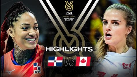 DOM Vs CAN Highlights Women S OQT 2023 YouTube