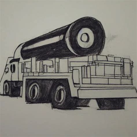 A Transport Erector Launcher Drawn In Crayon Stable Diffusion Openart