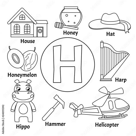 H Coloring Pages