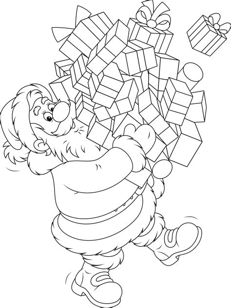 Coloriage Enfant A Imprimer Pere Noel Collections De Pages