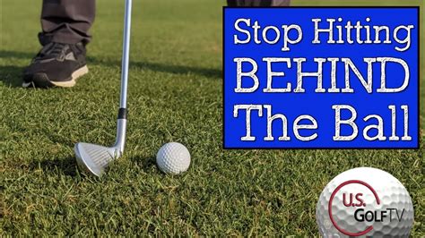 How To Stop Hitting Behind The Golf Ball Vertical Line Golf Swing