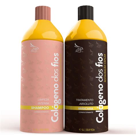 Kit Zap Progressive Shampoo Mask Colágeno dos Fios Hair Restructuring