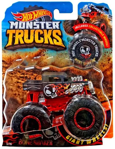 Hot Wheels Monster Trucks Bone Shaker 164 Die Cast Car Collectible Wheel Mattel Toys Toywiz