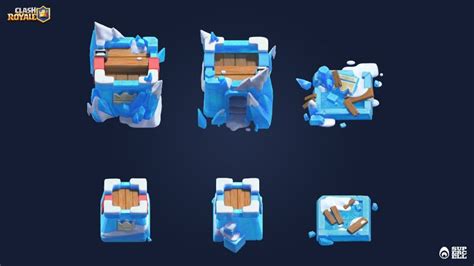 Artstation Clash Royale Season 19 Frozen Peak Tower Skin Ocellus