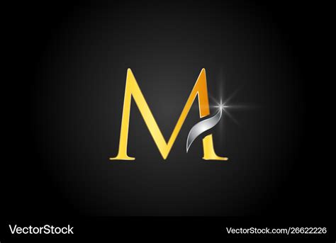 Gold Letter M