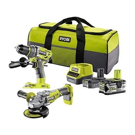 RYOBI DUO BRUSHLESS PERCEUSE VISSEUSE Ã PERCUSSION MEULEUSE D A