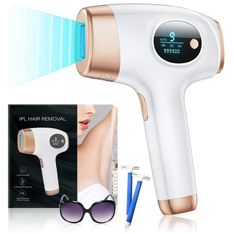 Épilateur lumière pulsée 3 en 1 à 9 999900 Flashs pour bikini visage