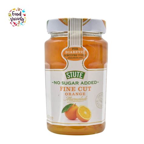 Stute No Added Sugar Fine Cut Orange Marmalade 430g สตวไมมนำตาลไฟ