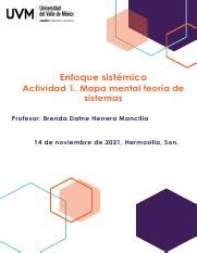 Act Enfoque Sistemico Pdf Enfoque Sist Mico Actividad Mapa Mental