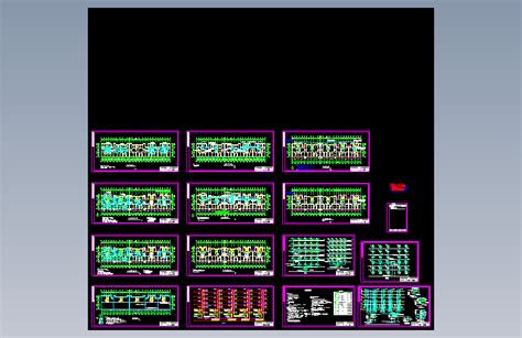 多层住宅楼电气设计图autocad 2007模型图纸下载 懒石网