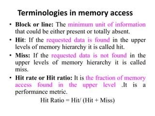 Memory Hierarchy Ppt