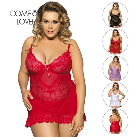 Ri Comeonlover Plus Size Lingerie Colors See Through Erotic