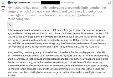 In Which Crazy Lady Wants To Sue Her Husband Because Their Son Is Too Short And She Suspects Her