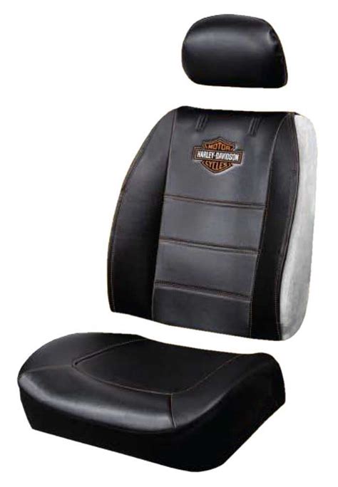 Harley Davidson Premium Bands Sideless 3 Piece Seat Cover Black Single P8592 Harley Davidson