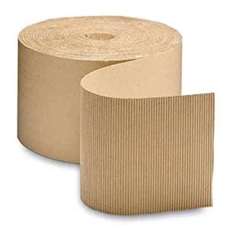 Standard Wood Pulp Brown Corrugated Cardboard Roll For Packing Gsm