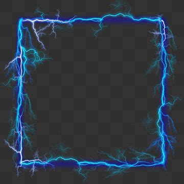 Dazzle Light Hd Transparent Square Dazzling Blue Transparent Lightning