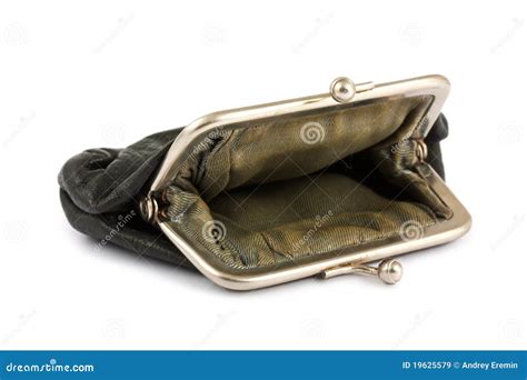 Old And Empty Purse Stock Image Image Of Empty Open 19625579