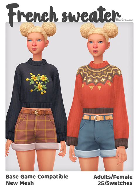 Sims 4 Maxis Match Sweaters Cc Girls Guys All Sims Cc