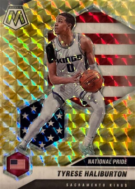 Tyrese Haliburton 2020 Mosaic 258 National Pride Reactive Yellow