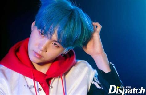 Suga with Blue Hair | ARMY's Amino