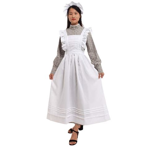 Victorian Edwardian Apron Maid Costume And Patterns