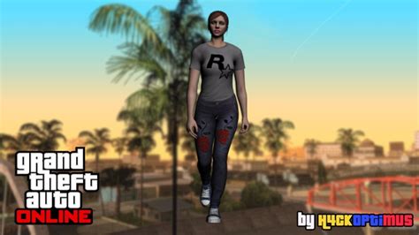 Gta San Andreas Gta Online Skin Random Female Mod Gtainside