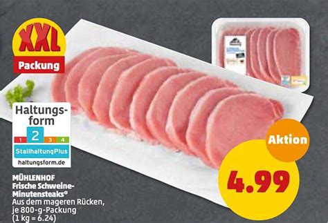 M Hlenhof Frische Schweine Minutensteaks Angebot Bei Penny