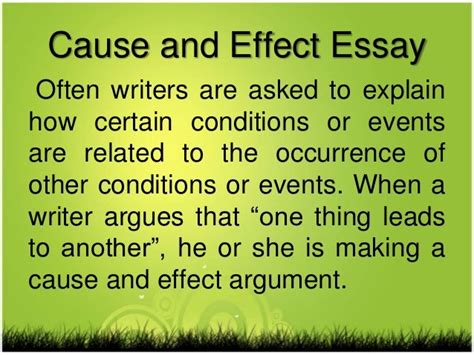 Cause And Effect On Global Warming Essay