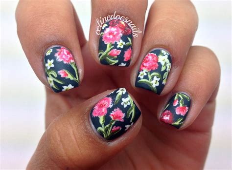 Nails By Celine: Floral Nail Art & Tutorial