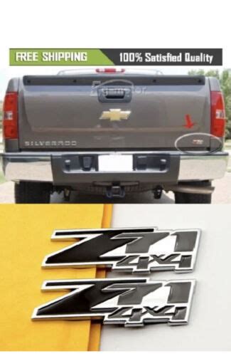 X Z X Emblem Badge D Stick On For Sierra Chevy Silverado Tahoe