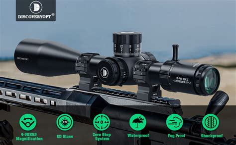 ED LHT 4 20X44SFIR FFP Rifle Scopes HD Scope Model DISCOVERYOPT