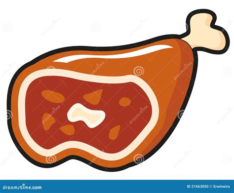 Cartoon Meat Food Characters With Smiley Faces | CartoonDealer.com ...