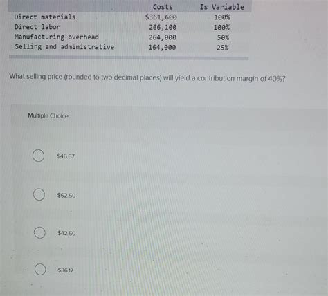 Solved TB MC Qu 3 52 Algo The Following Costs Have Been Chegg