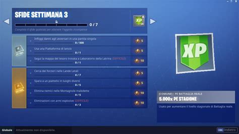 Fortnite Battle Royale Season Guida Alle Sfide Della Settimana