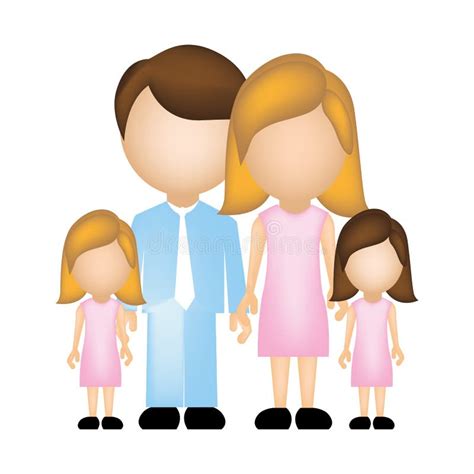 Mom Dad 2 Daughters Stock Illustrations – 103 Mom Dad 2 Daughters Stock Illustrations, Vectors ...