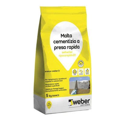 Weber Malta Cementizia A Presa Rapida Webertec Ripararapido CAVERNI S