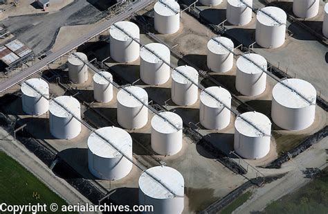 Aerial Photograph Exxon Mobil Refinery Joliet Channahon Illinois