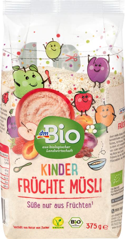 dmBio Müsli Früchte für Kinder 375 g dauerhaft günstig online kaufen