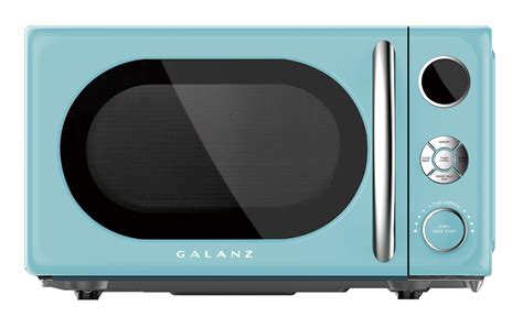 Galanz GLCMKA07BER-07 0.7 Cu.ft Retro Countertop Microwave 700W, Blue - Walmart.com - Walmart.com