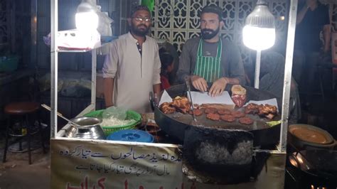 Karachi Peshawari Chapli Kabab Chargah At Hussainabad Food