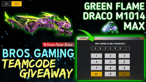 Live Giveaway Team Code Giveaway Free Fire Live Evo Draco M Max