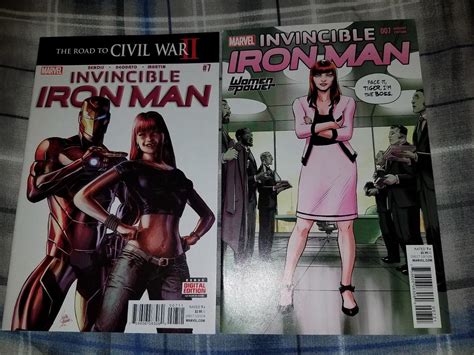 Invincible Iron Man Plus Woman Of Power Variant St App Riri