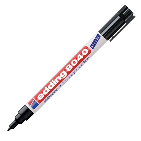 EDDING LAUNDRY MARKER PEN 8040 PERMANENT MARKER Black Ink Fine 1mm Line