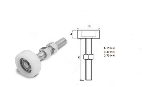 Kit 10 Roldanas Guia 40mm para Portão de Correr Elo7