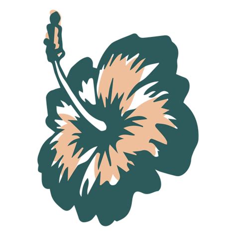 Diseño Png Y Svg De Flor Tropical De Hibisco Hawaiano Para Camisetas