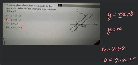 In The Xy Plane Above Line M Is Perpendicular To Line ℓ Not Shown Whi