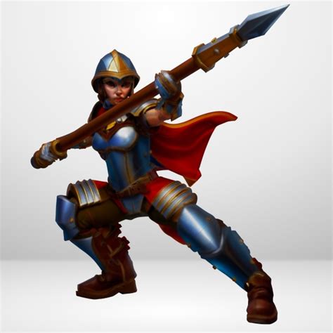 Hot Goblin リアセボルド 槍装備 屈強な女戦士ミニチュア ホットゴブリン