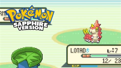 Pokémon Sapphire Walkthrough Part 3 Route 104 and Petalburg Woods