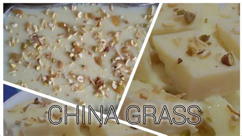 China Grass Ghaas Ka Halwa Falooda Recipe Agar Agar Recipe Noore Lazath Kitchen Youtube