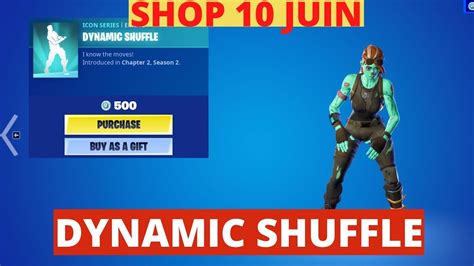 New Dynamic Shuffle Fortnite Emote Boutique 10 Juin Fortnite Battle Royal Item Shop 10 06 9